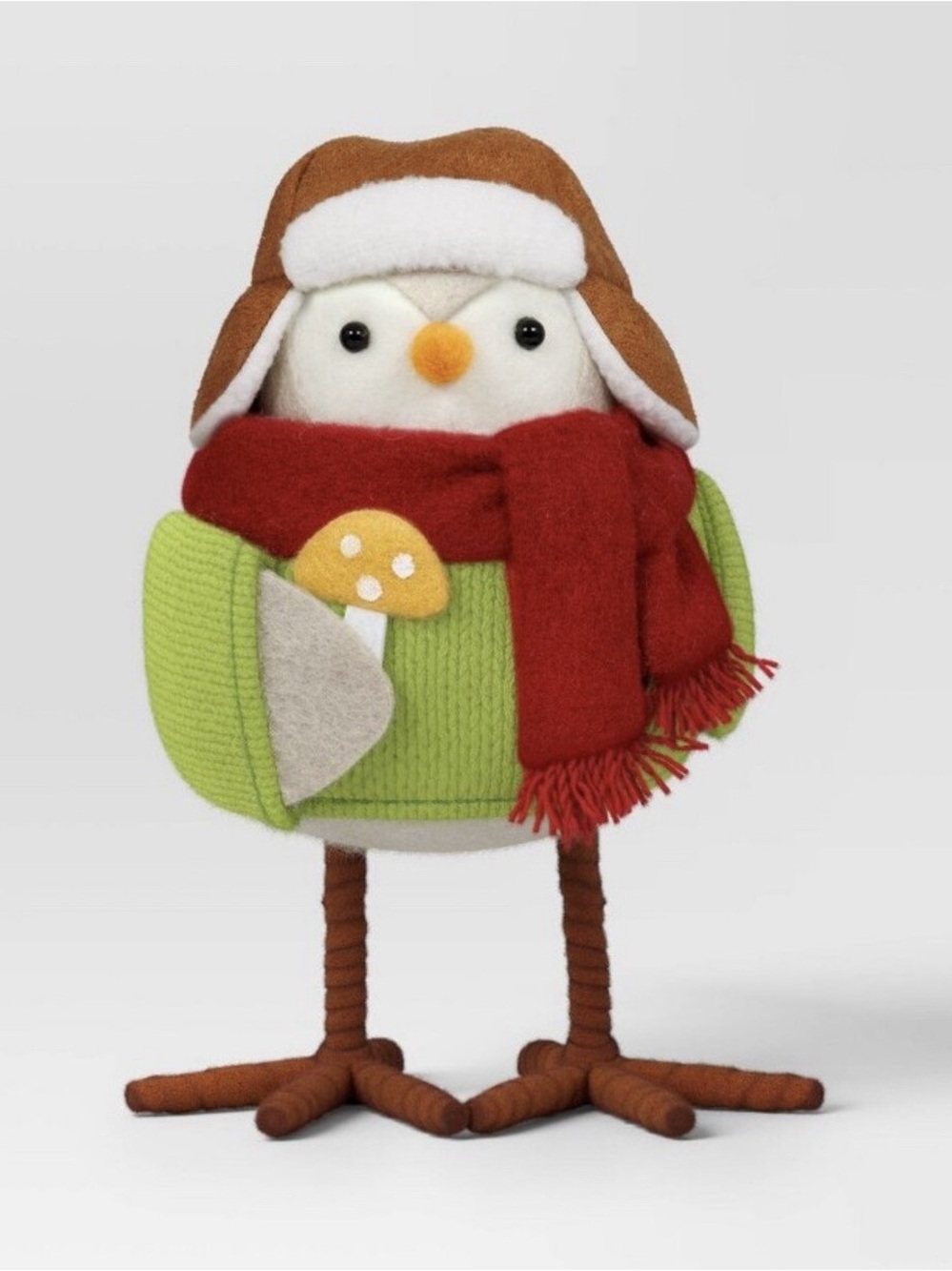 Target Wondershop Featherly Friends Acorn Fabric Christmas Bird Figurine 2024
